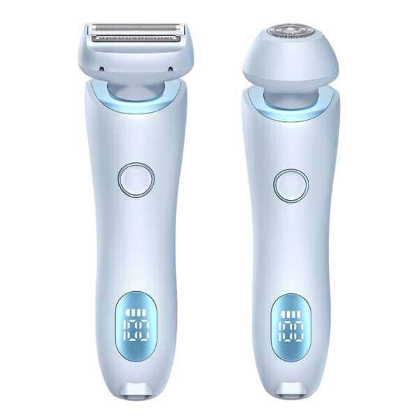 2 In 1 Hair Removal Epilator USB Rechargeable Trimmer Women Body Razor Face Leg Armpit Bikini Hand Pubic Shaver Hair Remover - Image 5